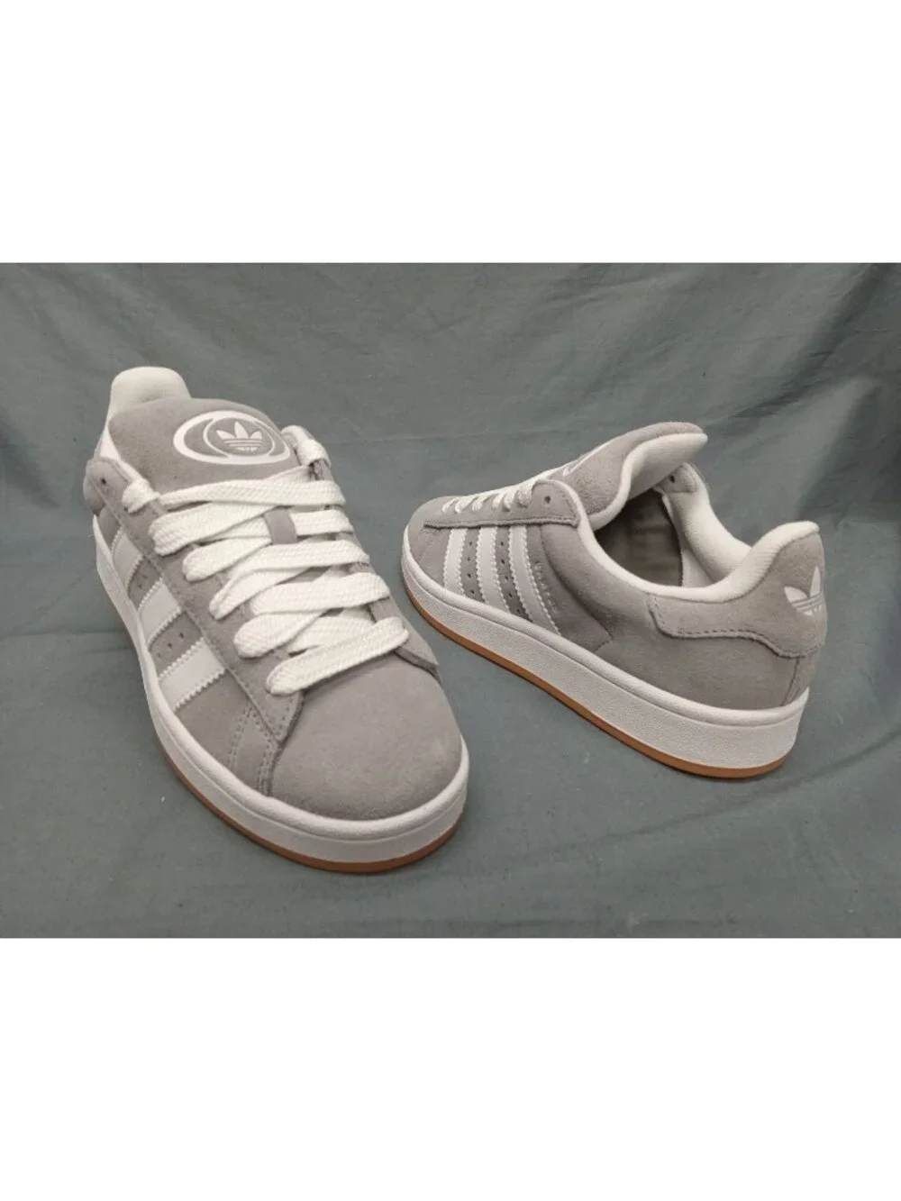 Adidas Campus 00s J (GS) Sneaker HQ6507 Grey White Boys Size 5 NEW NO BOX!